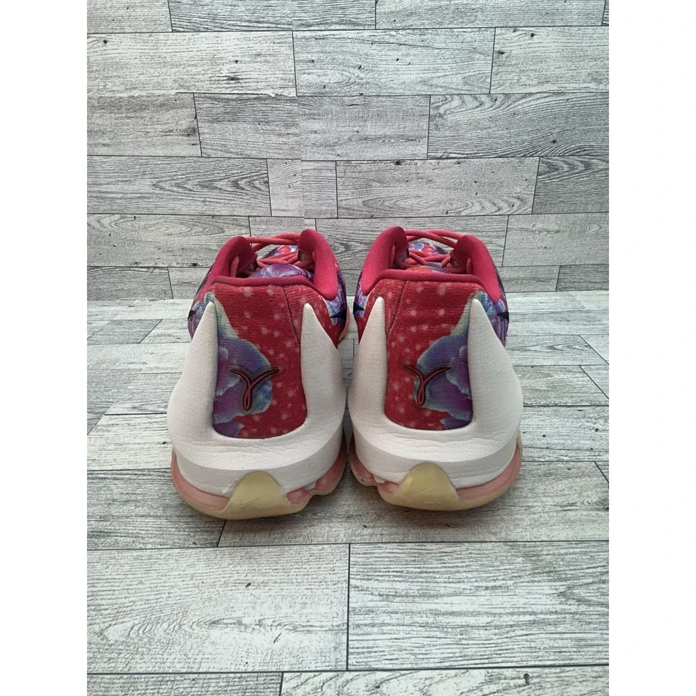 Nike KD 8 Aunt‎ Pearl Shoes Mens 13 Pink Floral Rose Kay Yow Basketball Sneakers
